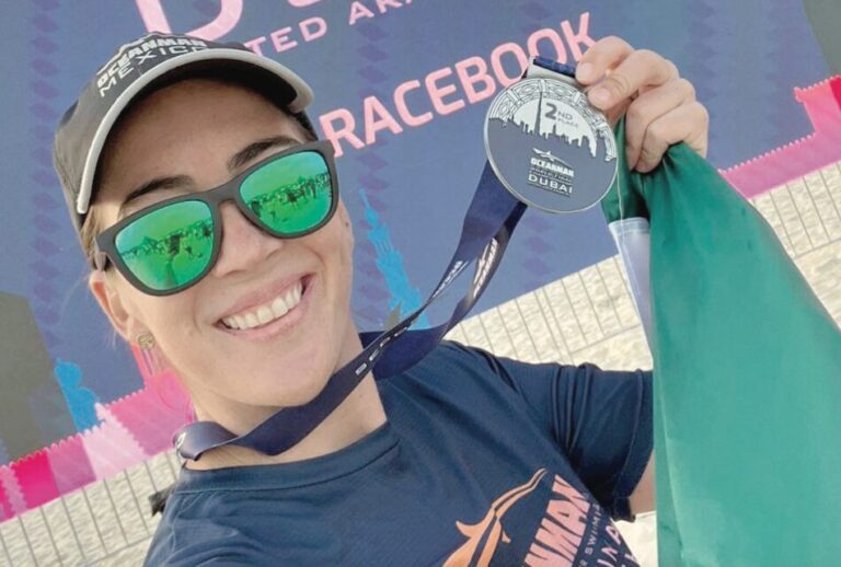 La aguascalentense Claudia Rubalcava Mendiola se alza con la plata en la Final Mundial de Aguas Abiertas en Dubai