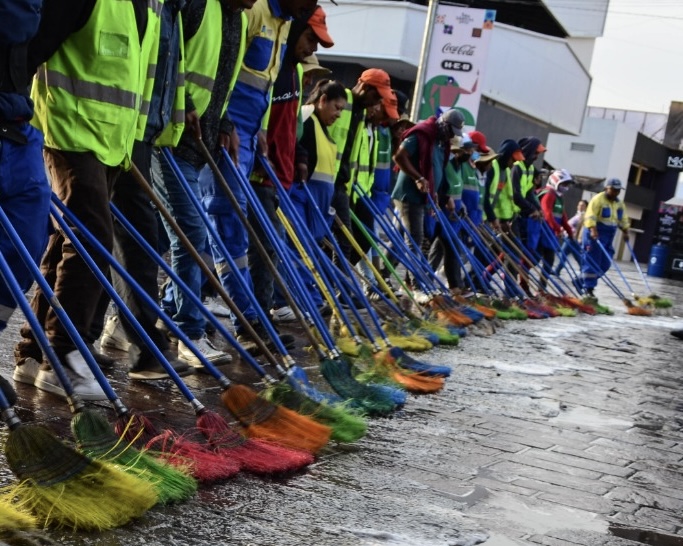 Voluntarios de Servicio Comunitario participaron en 2024 en la mejora de espacios públicos 