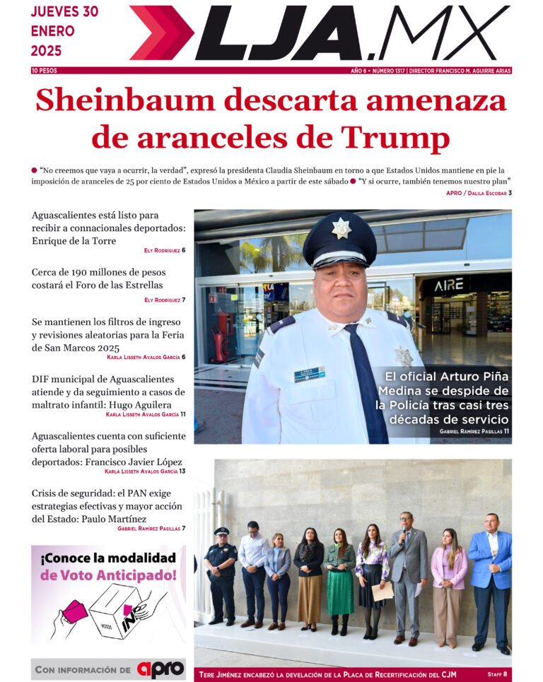 Sheinbaum descarta amenaza  de aranceles de Trump y más en LJA.MX, edición 30/1/2025