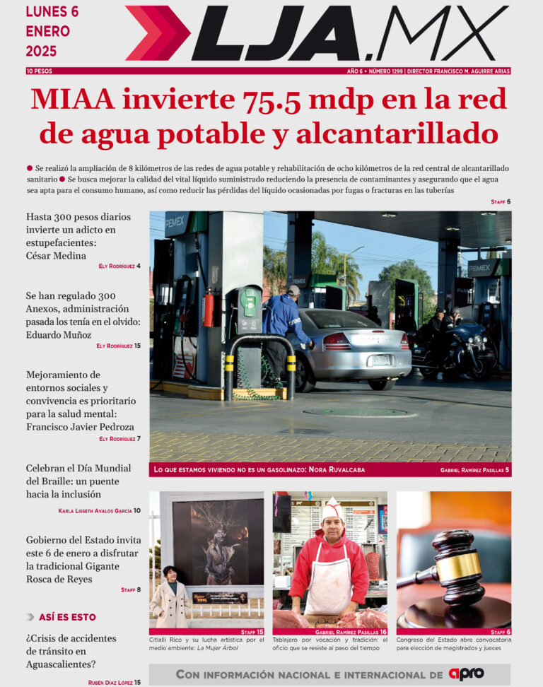 MIAA invierte 75.5 mdp en la red de agua potable y alcantarillado y más en LJA.MX, edición 06/01/2025