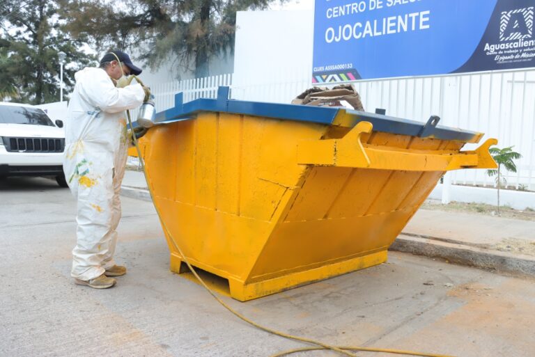 Incendios en contenedores y acciones de rehabilitación: Servicios Públicos de Aguascalientes