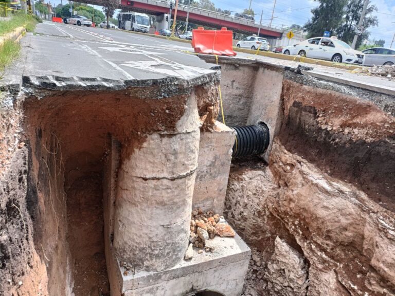 Reparación de socavón en Ojo de Agua, Aguascalientes requerirá inversión de 90 millones de pesos