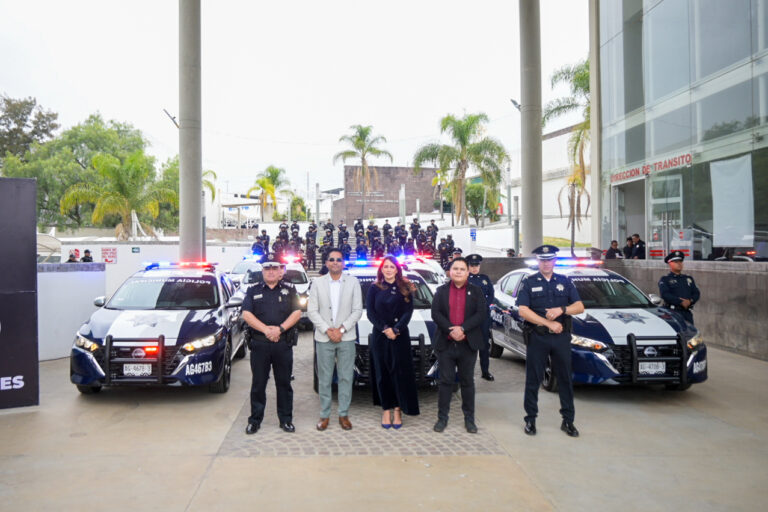 Entrega de unidades policiacas refuerza la seguridad en Aguascalientes