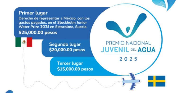 Buscan a jóvenes para representar a México en el Nobel Juvenil del Agua en Suecia