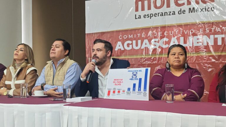Critican distribución presupuestal en Aguascalientes: Morena señala prioridades equivocadas del Gobierno Estatal