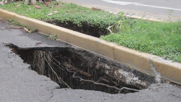 Acciones frente al socavón en la Colonia del Trabajo