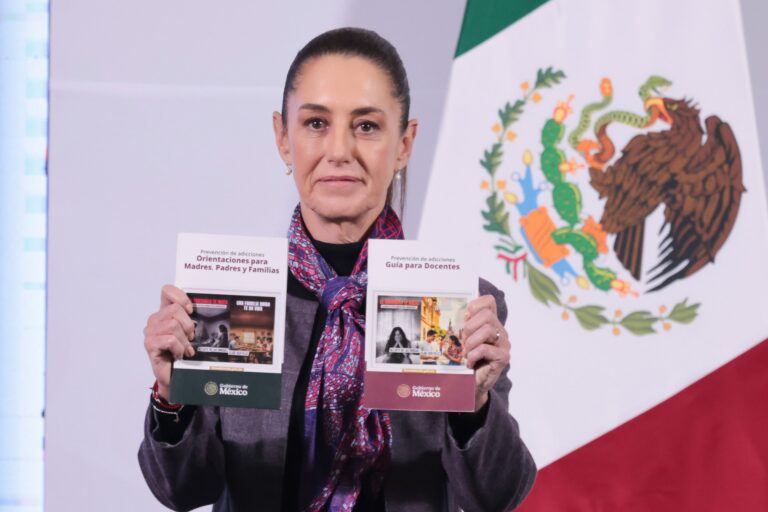 Sheinbaum presenta la campaña “Aléjate de las drogas. El fentanilo te mata”