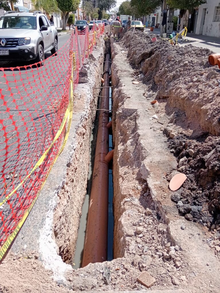 MIAA rehabilitó tubería sanitaria en zona Centro de Aguascalientes