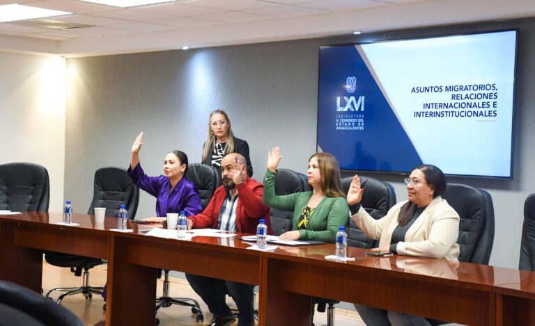 Avanzan comisiones del Congreso de Aguascalientes con el desahogo de su agenda legislativa