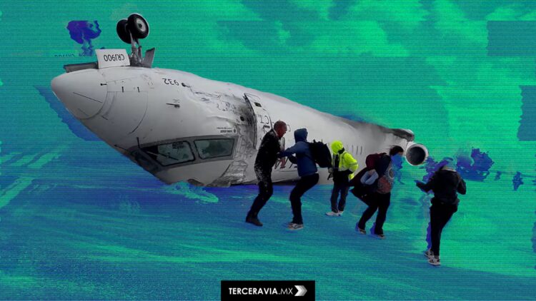 Investigan accidente aéreo en Toronto: el vuelo de Delta se volcó en plena tormenta
