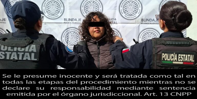 POLICÍA ESTATAL de Aguascalientes DETIENE A MUJER PRESUNTA RESPONSABLE DE LA MUERTE DE UN CICLISTA Y EL ROBO DE UN VEHÍCULO