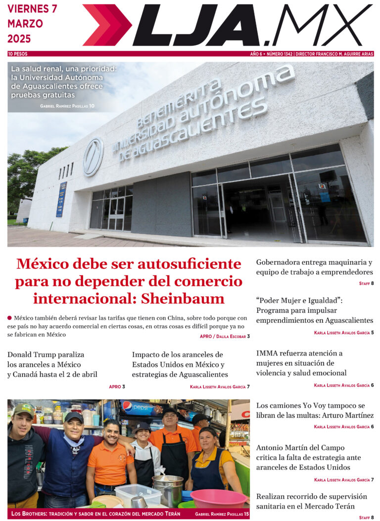 México debe ser autosuficiente para no depender del comercio internacional: Sheinbaum y más en LJA.MX, edición 7/3/2025