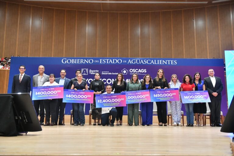 Gobernadora de Aguascalientes entrega 44 mdp a asociaciones civiles para que fortalezcan su labor a favor de grupos vulnerables 