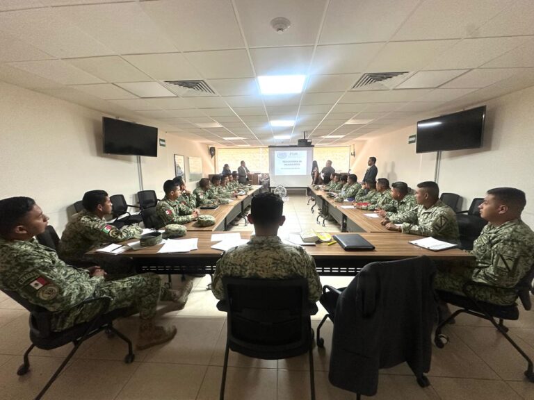 Imparte FGR capacitación especializada a elementos de la Defensa en Aguascalientes