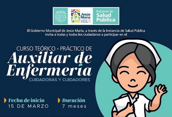 Abre Gobierno de Jesús María curso de enfermería a bajo costo