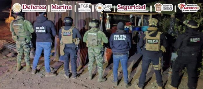 Estado de México, se desmanteló un laboratorio para fabricación de drogas sintéticas