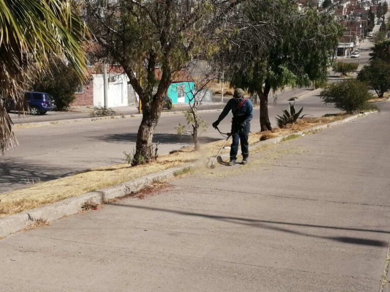 Ayuntamiento de Aguascalientes realiza megaoperativo de limpieza en Mujeres Ilustres y Fundadores