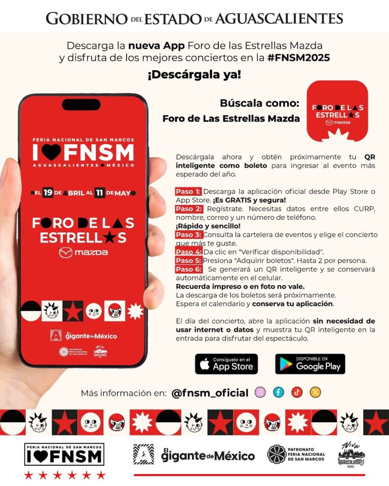Feria de San Marcos 2025: guía para obtener boletos digitales del Foro de las Estrellas