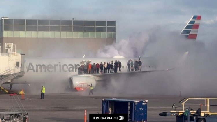 Incendio en avión de American Airlines en Denver: 12 heridos y evacuación de emergencia