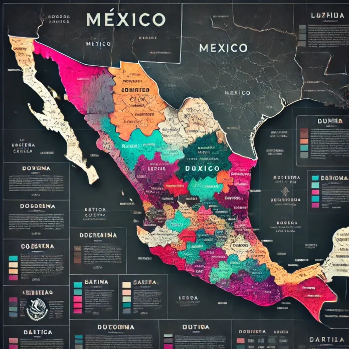 Estados mexicanos donde operan los cárteles mexicanos