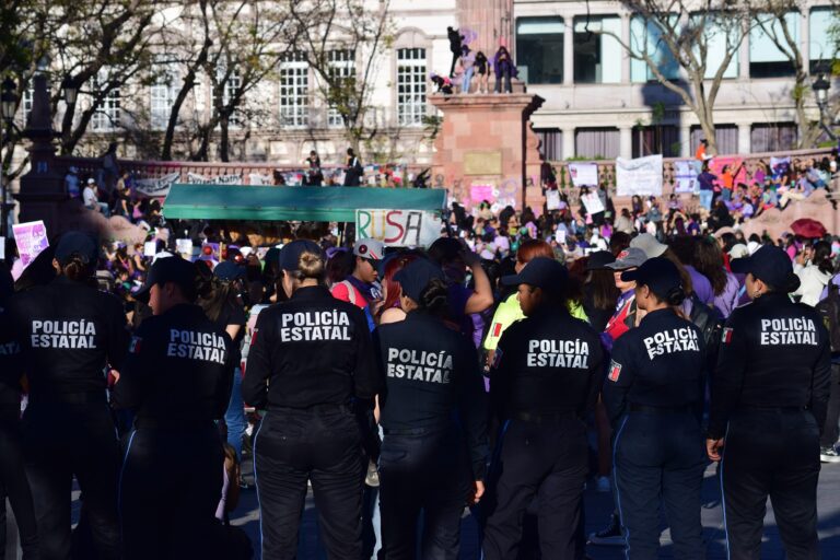 Saldo blanco en la marcha del 8 de marzo en Aguascalientes