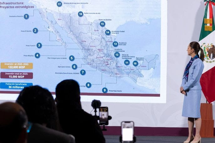 17 Proyectos de Infraestructura Hídrica en beneficio de 36 millones de personas