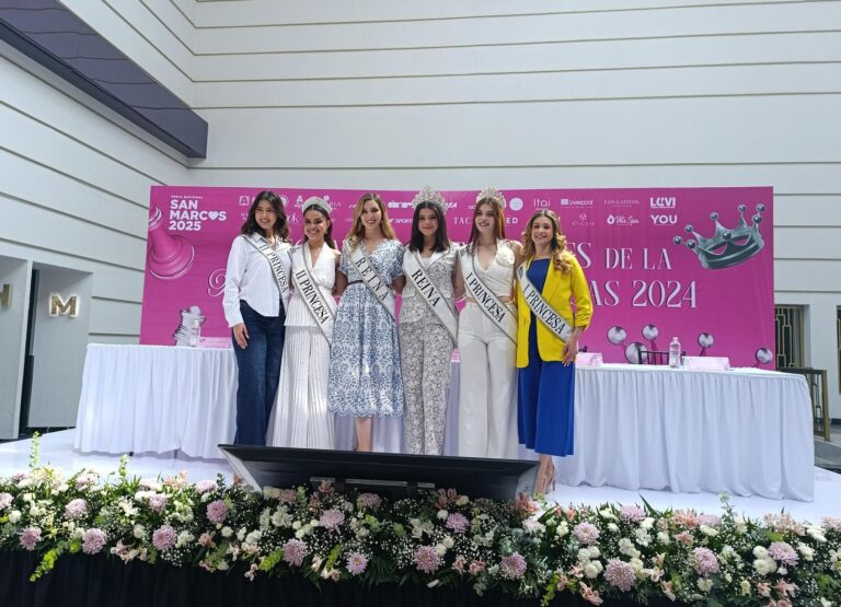 Rita I, reina de la Feria Nacional de San Marcos 2024, y las princesas Jatziri y Lucía presentan su informe de actividades