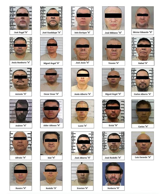 ¿A qué organizaciones pertenecían los detenidos enviados a Estados Unidos?