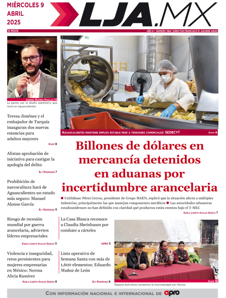 Billones de dólares en mercancía detenidos  en aduanas por  incertidumbre arancelaria y más en LJA.MX, edición 9/4/2025