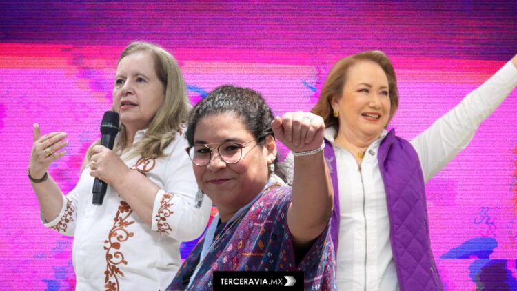 Lenia Batres, Loretta Ortiz y Yasmín Esquivel inician campaña para continuar en la SCJN