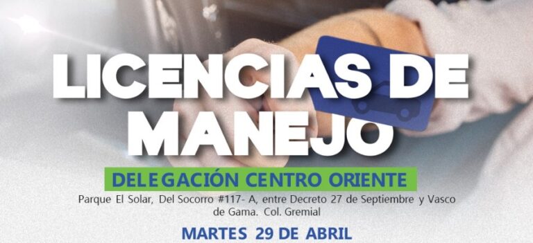 Municipio de Aguascalientes anuncia nuevas fechas para renovación de licencias de manejo