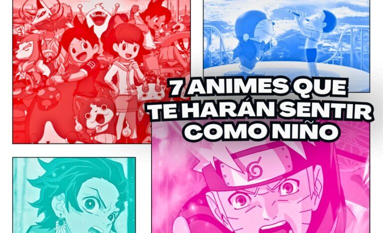 Estos son los 7 animes perfectos para divertirse como niño