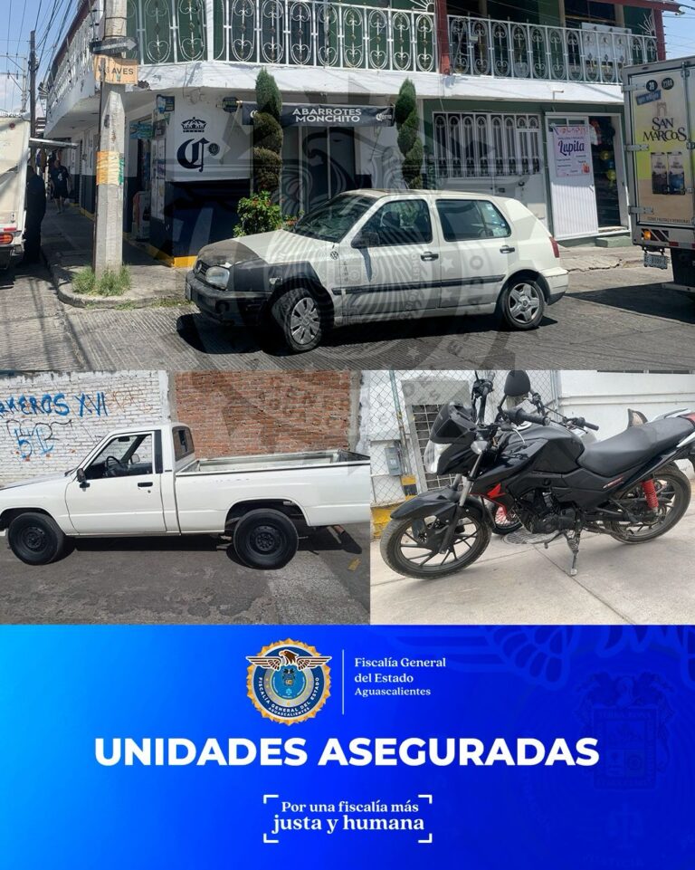 La Fiscalía General del Estado de Aguascalientes refuerza acciones contra el robo de vehículos