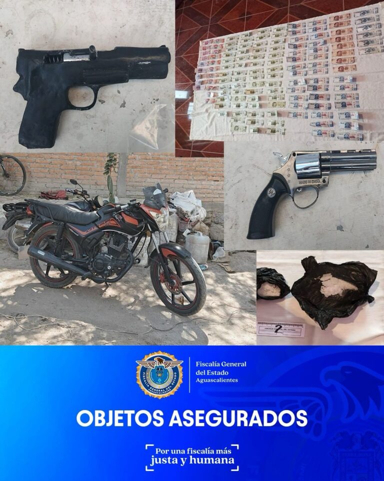 FGE realiza aseguramiento de narcóticos, armas y vehículos en operativo conjunto