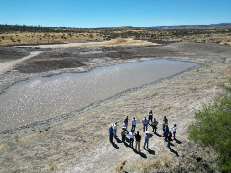 Avanza la rehabilitación de bordos para captar las próximas lluvias en Aguascalientes
