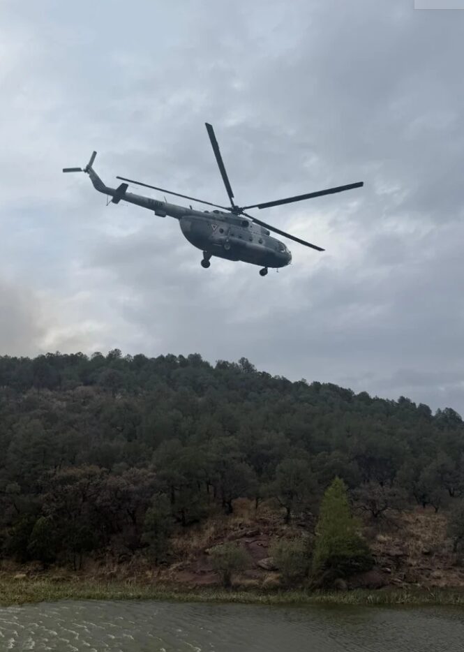 Marina intensifica combate aéreo contra incendios forestales en varios estados del país