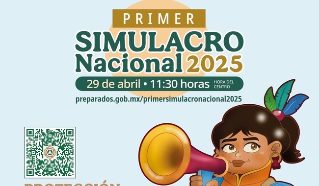 Gobierno de México convoca a la ciudadanía a participar en el primer simulacro nacional 2025