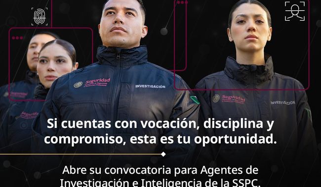 Participa en la convocatoria para formar Agentes Especializados en Investigación e Inteligencia