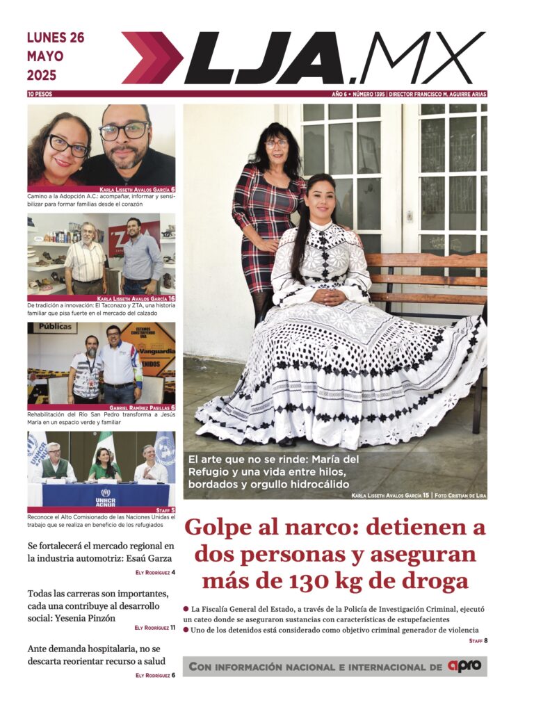 Golpe al narco en Aguascalientes: detienen a dos personas y aseguran más de 130 kg de droga y más en LJA.MX, edición 26/5/2025