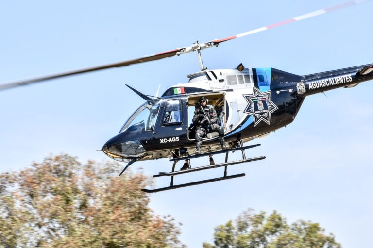 Halcón 1 refuerza vigilancia aérea y atención de emergencias durante la Feria Nacional de San Marcos