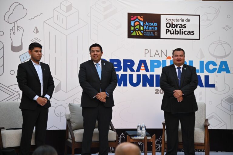 Invertirá Jesús María cerca de 180 millones de pesos en obra pública este 2025