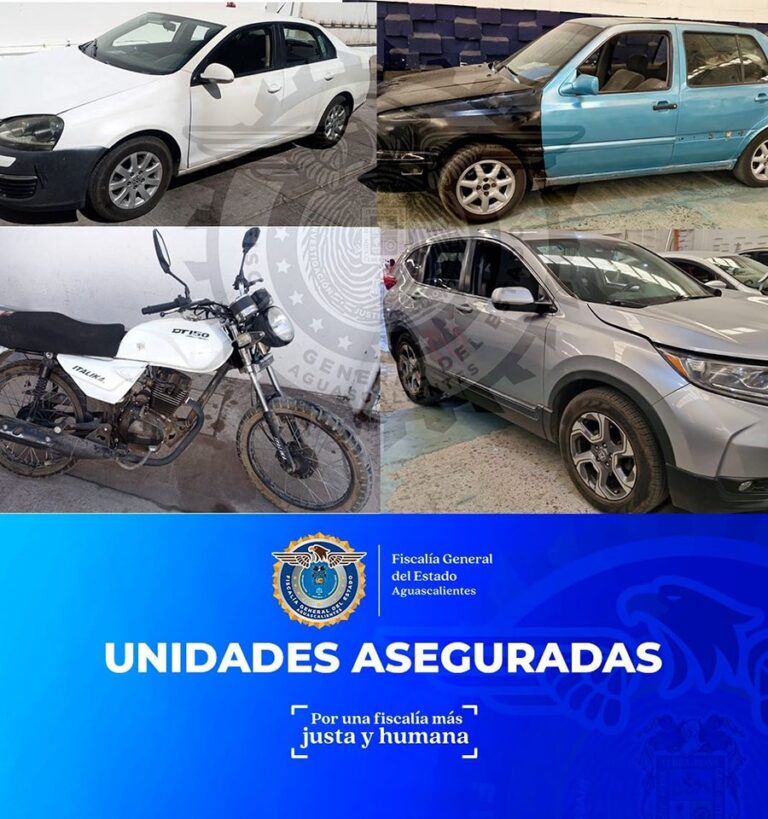 FGEA mantiene operativos permanentes contra el robo de vehículos en Aguascalientes
