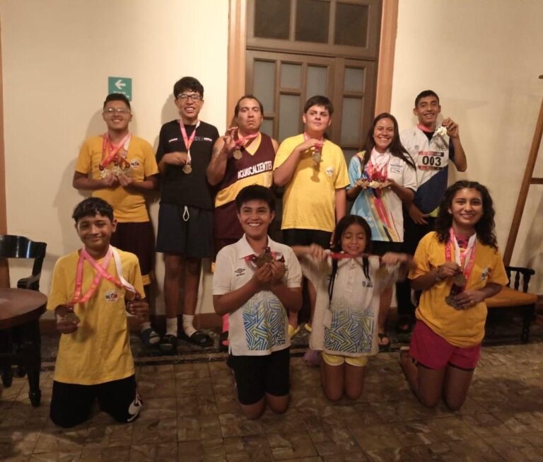 Aguascalentenses consiguen medallas en el Campeonato de Personas con Discapacidad Intelectual, Síndrome de Down y Autismo