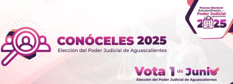 Presenta el IEE plataforma “Conóceles” para conocer a candidaturas del Poder Judicial