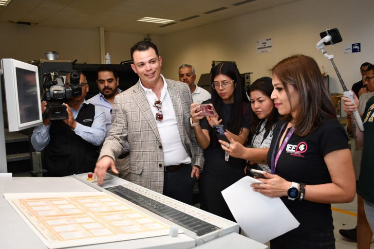 Recibe IEE boletas electorales de Talleres Gráficos del Estado de Aguascalientes
