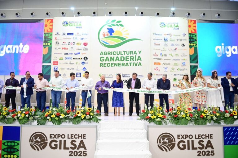 La gobernadora de Aguascalientes encabezó la inauguración de la Expo Leche Gilsa 2025