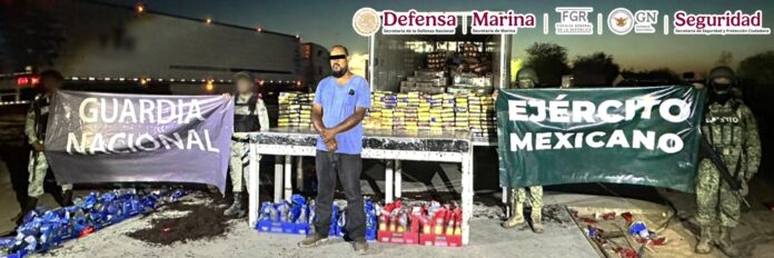 En Sonora, operativo conjunto de Defensa, Marina, SSPC y GN logra asegurar más de 700 kilos de cocaína