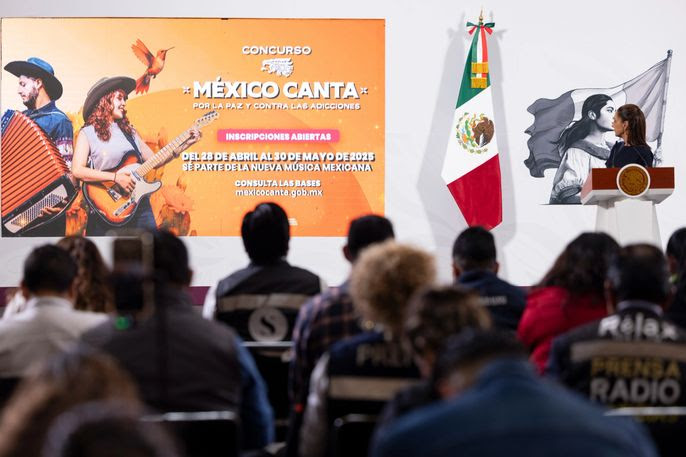 10 mil 415 jóvenes se han inscrito al concurso binacional México canta por la paz y contra las adicciones