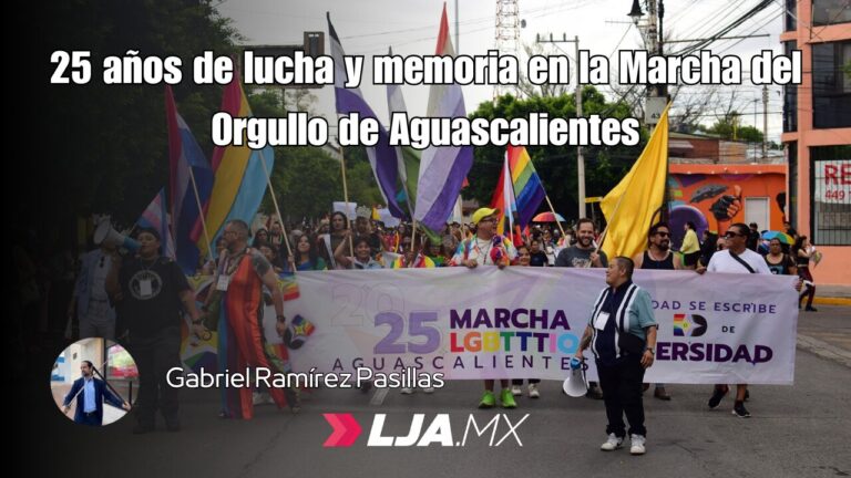 25 años de lucha y memoria en la Marcha del Orgullo de Aguascalientes