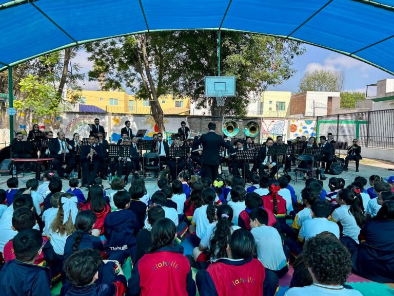 La Banda Sinfónica Municipal lleva su música a las escuelas de Aguascalientes
